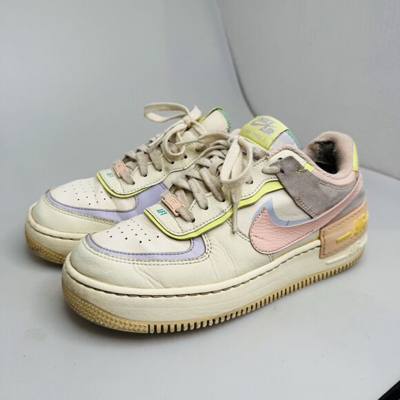Nike Air Force 1 Shadow Cashmere Pale Coral Women's US 9 UK 6.5 EU 40.5 GUC - Picture 4 of 16